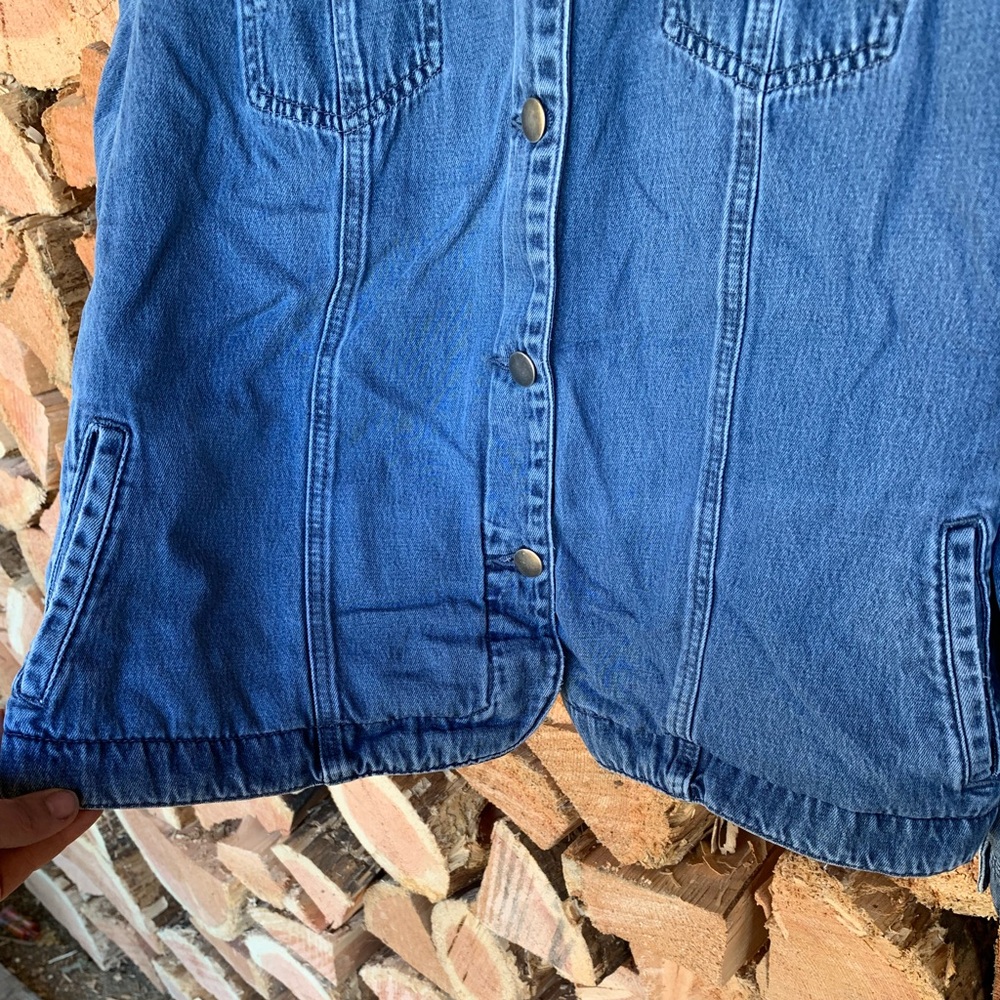 Y2K Women's Large Denim Blue Jean Jacket Retro 90’s Cottagecore Lagenlook 80’s - Picture 5 of 7